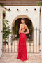 Primavera Couture 4316 - Slit Sequin Prom Dress