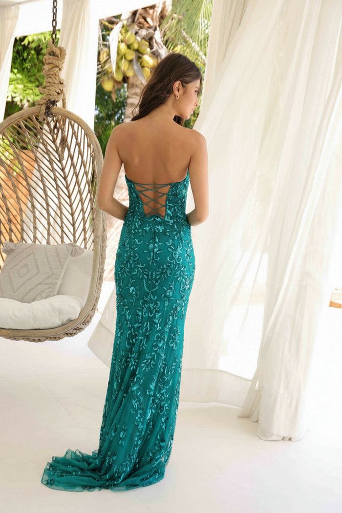 Primavera Couture 4347 - Sequin Beaded Prom Dress