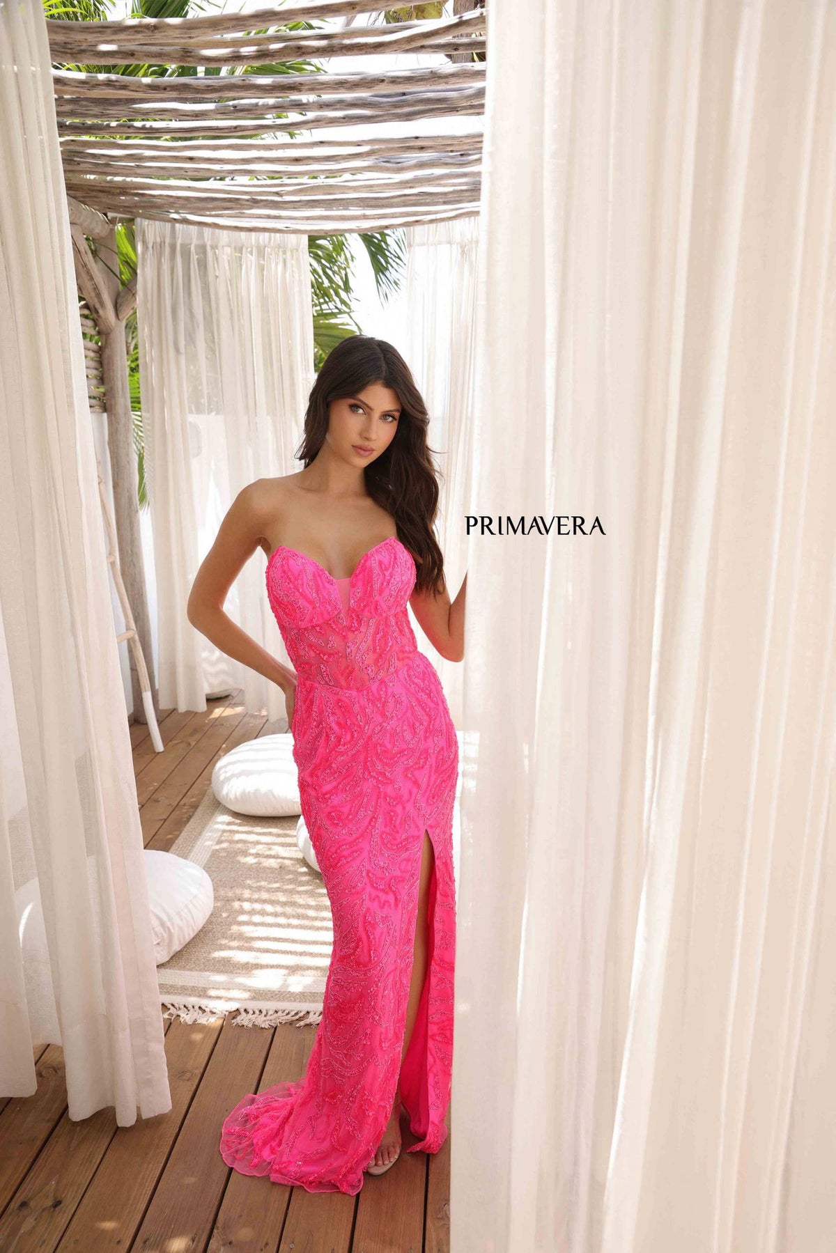 Primavera Couture 4360 - Fitted Sequin Prom Dress