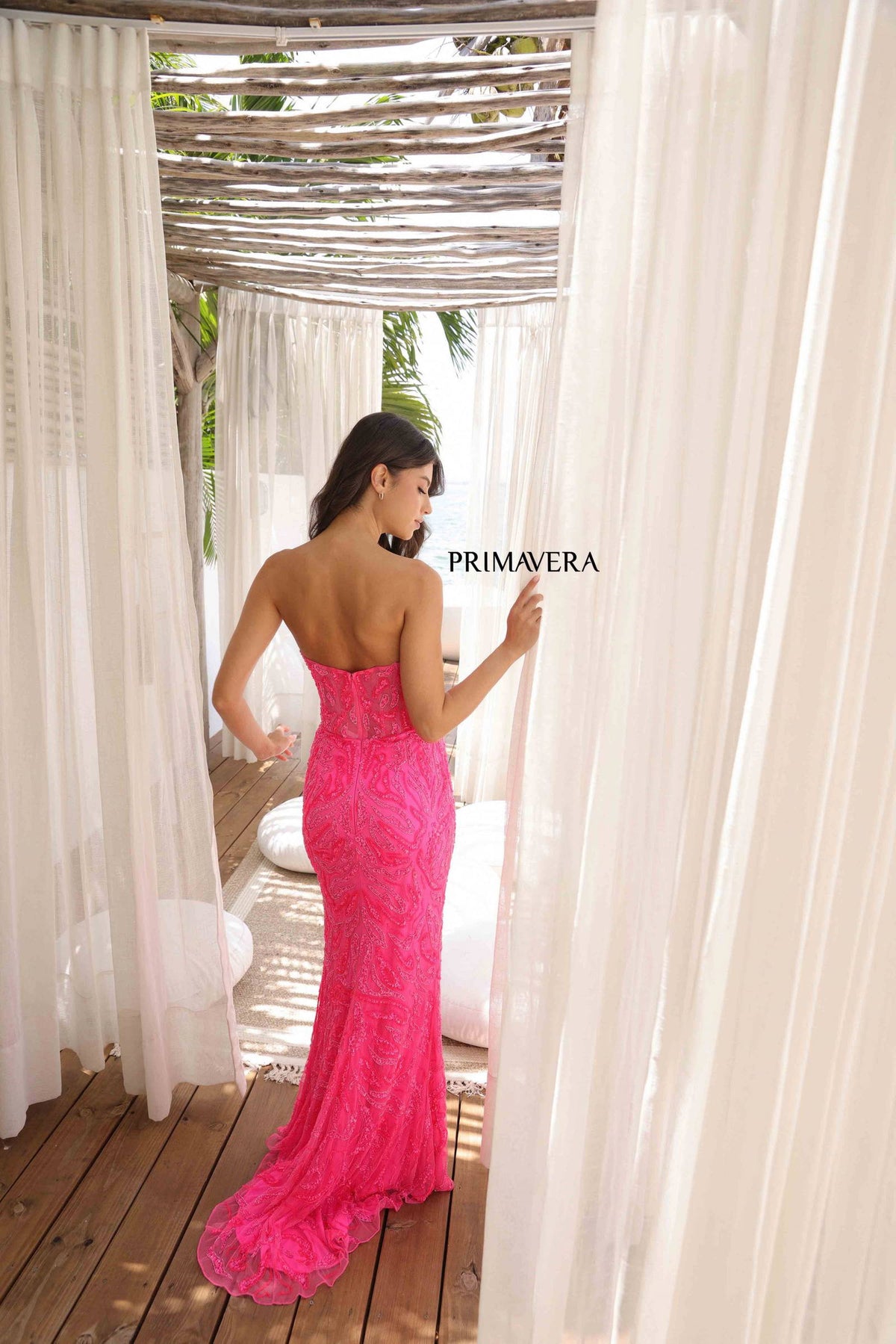Primavera Couture 4360 - Fitted Sequin Prom Dress