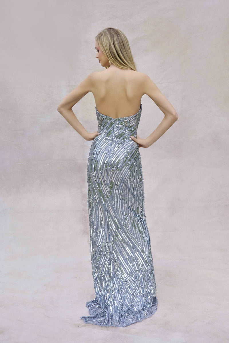 Primavera Couture 4376 - Beaded Sequin Prom Dress