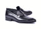 Corrente 4428 Leather Slip-On Loafer Shoes - Black - Black - Size 13