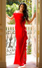 Jessica Angel JA445 Off-Shoulder Fitted High Slit Prom Formal Dress