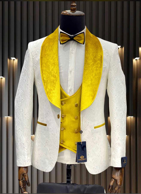 Frank Mazari Met Vested Modern Fit Tuxedo Suit