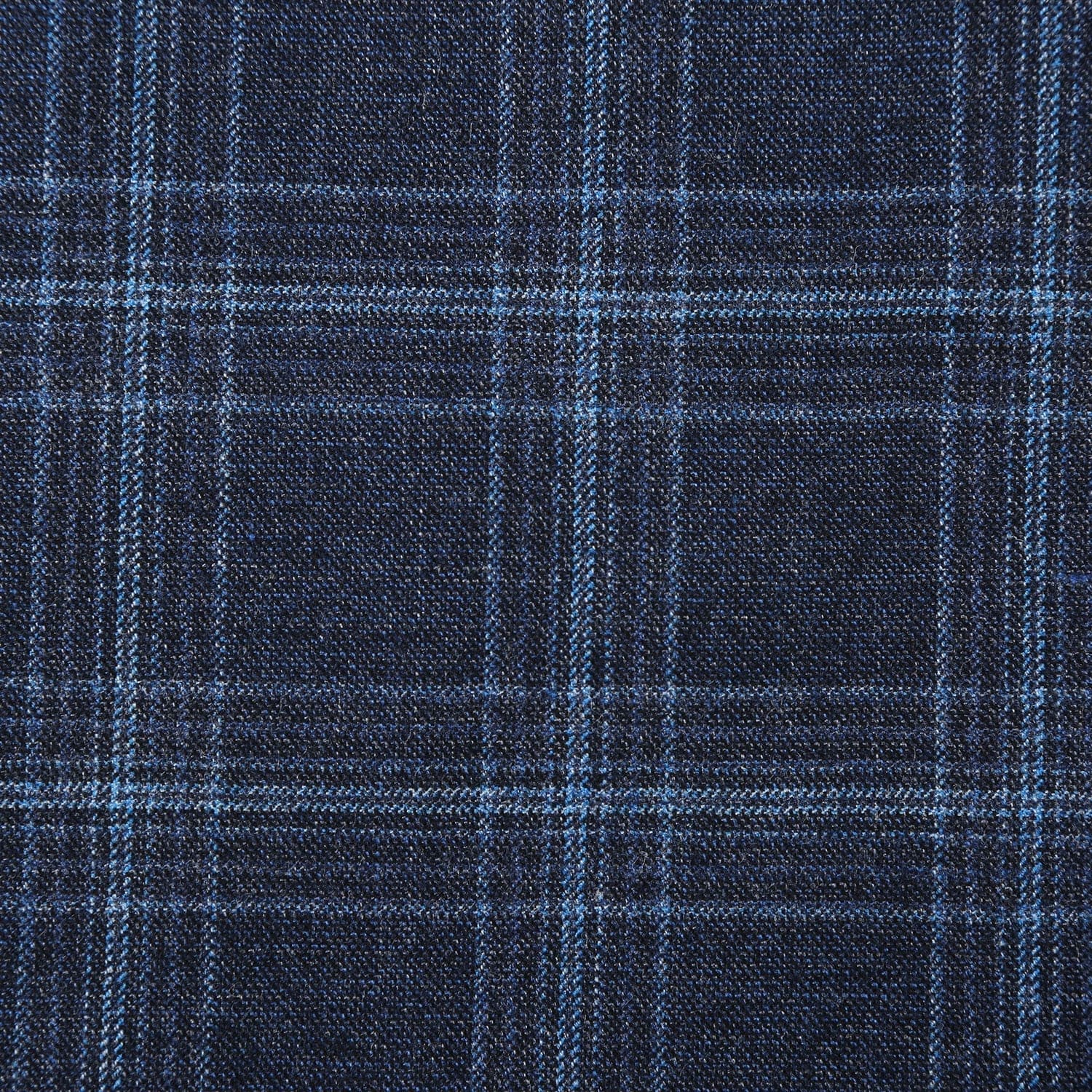 562-4 Men's Slim Fit Wool Stretch Checked Suits