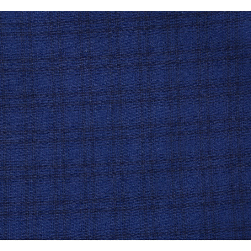 564-2 Men's Classic Fit Wool Blend Checked Suit