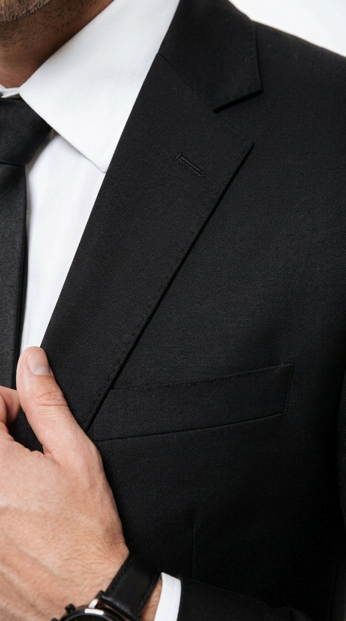 Men’s Black Men in Black Inspired Suit – Classic 2 Button Agent Style Formal Suit