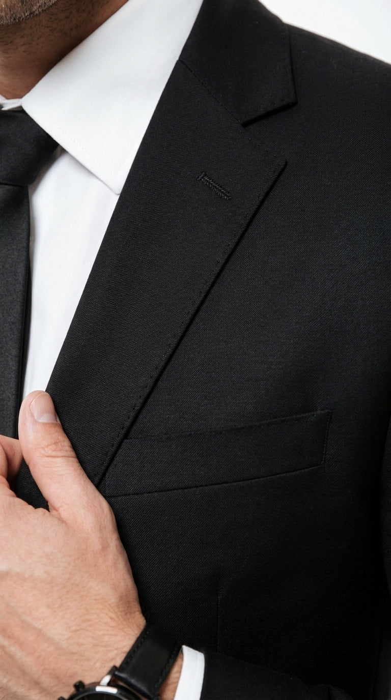 Men’s Black Men in Black Inspired Suit – Classic 2 Button Agent Style Formal Suit