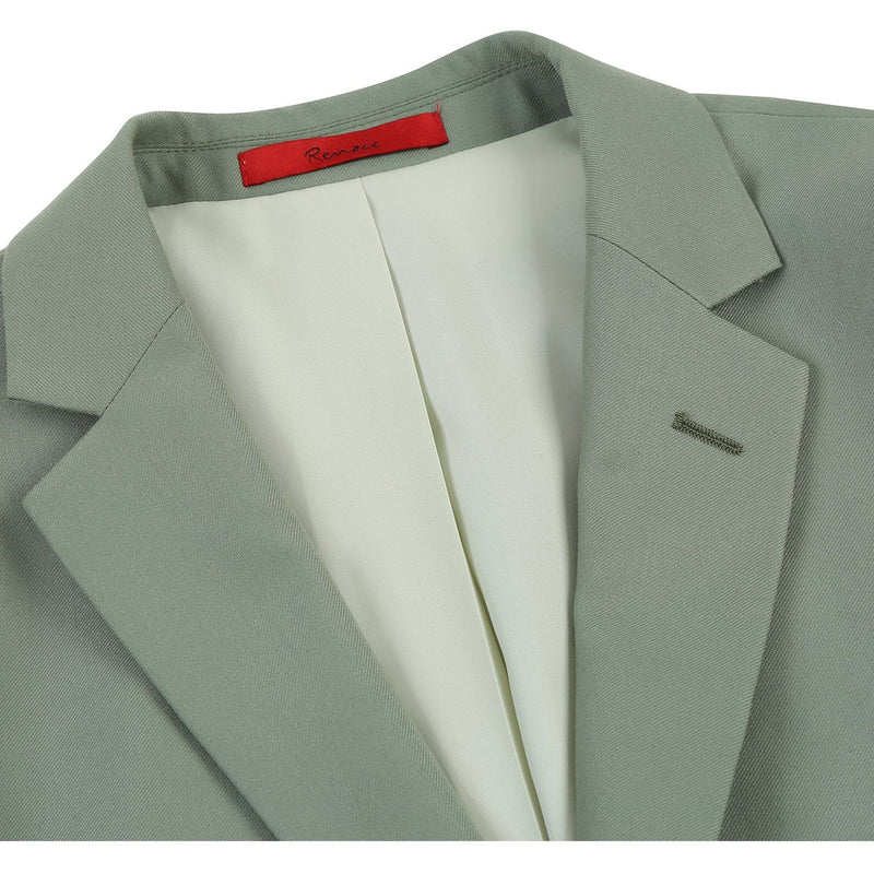 201-12 Men's 2-Piece Slim Fit Single Breasted Notch Lapel Suit