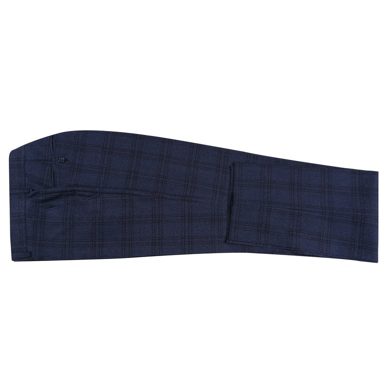 293-21 Men's Slim Fit Stretch Checked Suits