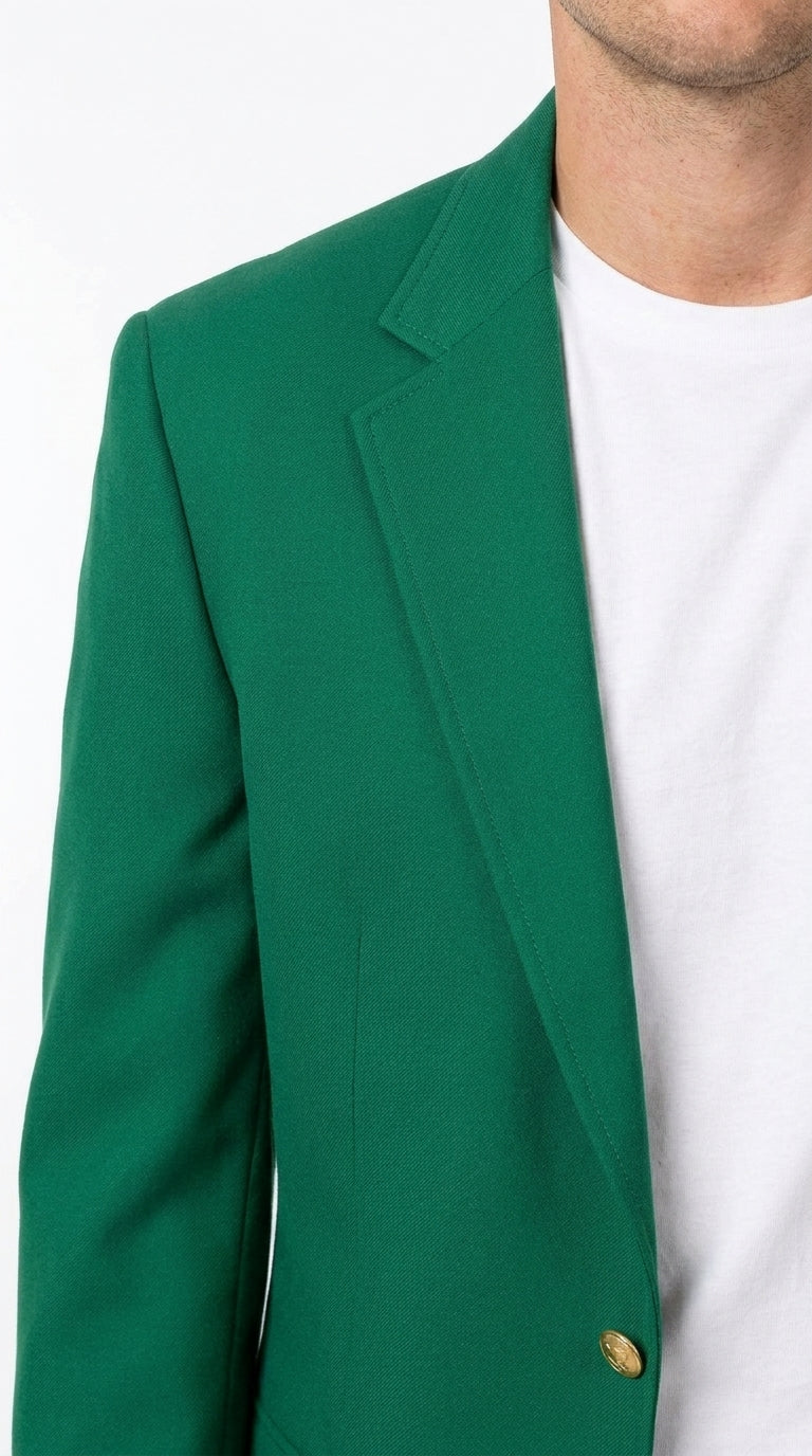Men’s Kelly Green Blazer with Black Pants – Church, Business and Formal