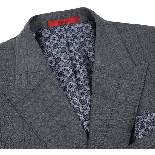 293-44 Men's Double-Breasted New Slim Fit Suits