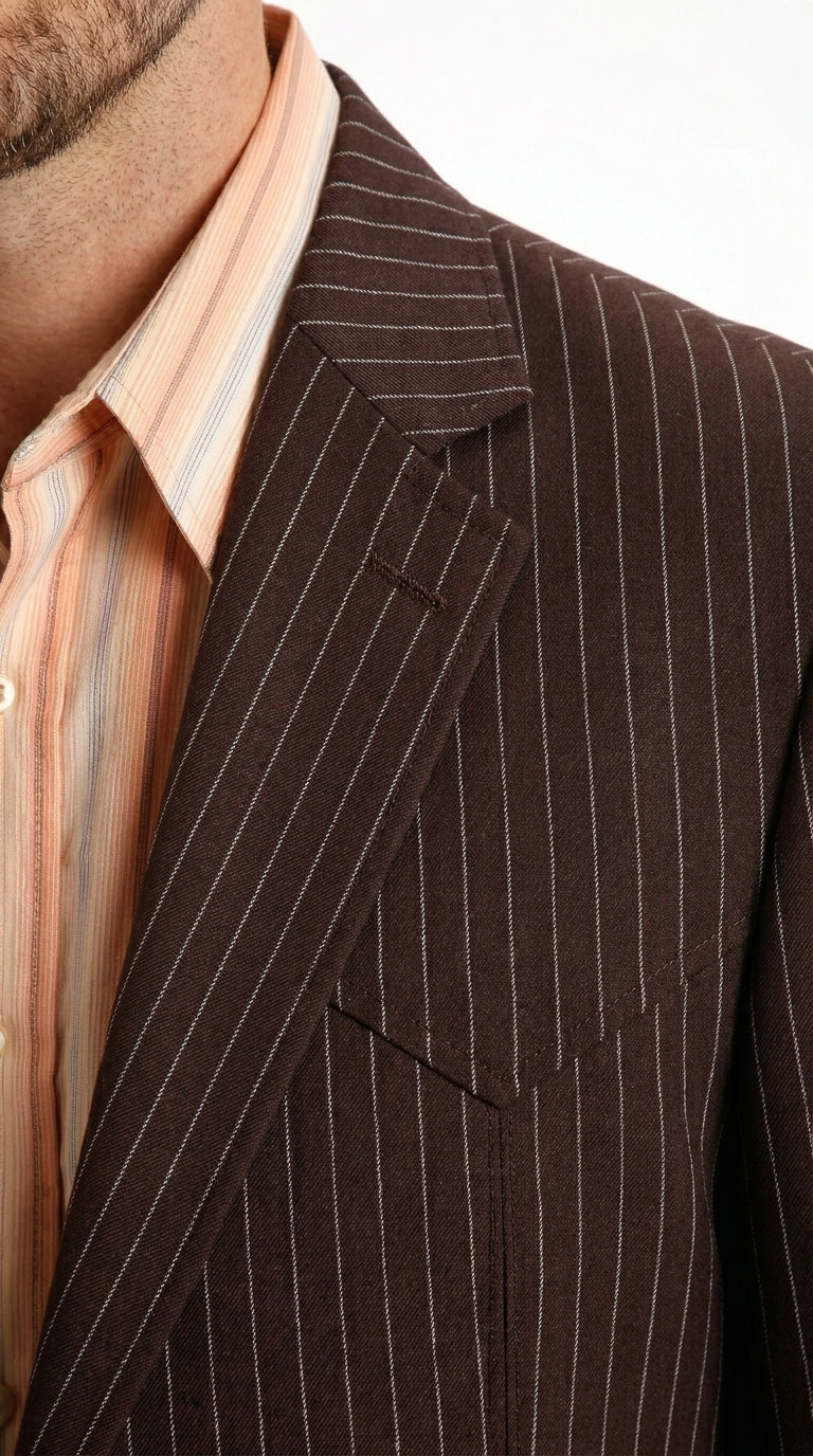 Men’s Pinstripe Western Suit – Classic Formal Blazer and Pant Set for Wedding, Traje Para Hombre Cowboy Style