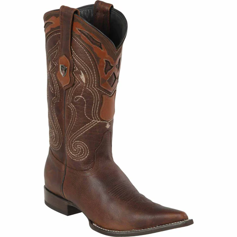 Mexican Pointy Boot Walnut Brown Pointed Toe