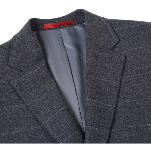 293-31 Men's Slim Fit Checked Suits