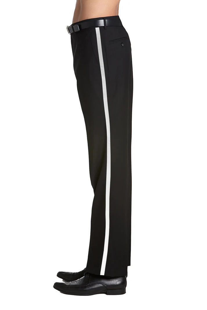 Mens Dress Tuxedos Pants in Color Flat Front No Pleat