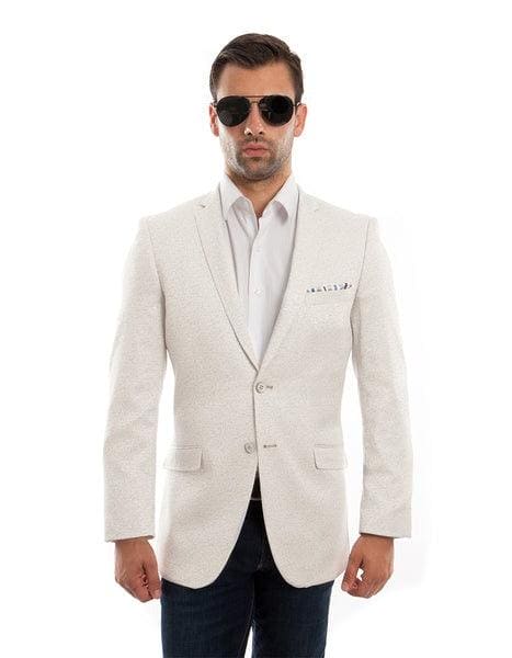 Ivory Tuxedo Jacket - Ivory Dinner Jacket - AlbertoNardoniStore