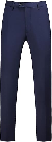 Mens Dress Pants Front Flat Fit Casual Pants