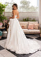 Organza Strapless A-line Slit Gown by Rachel Allan 50368