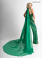 Sleeveless Cape Jumpsuit by Rachel Allan 50391