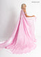 Organza Cape A-line Gown by Rachel Allan 50416