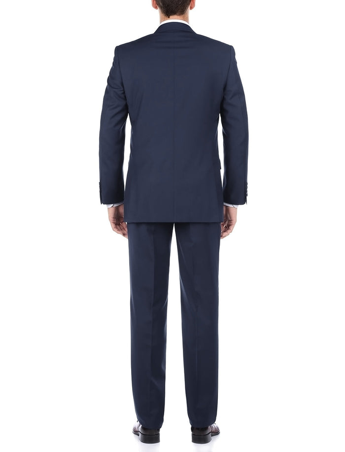 (Limited Sizes) 100% Virgin Wool Regular Fit Blue Suit