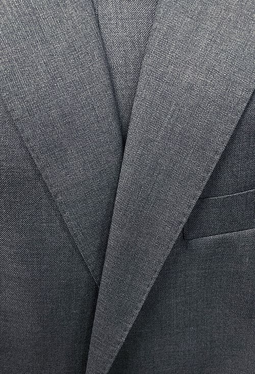 Bevagna Collection - Gray 100% Virgin Wool Regular Fit Pick Stitched 2 Piece Suit