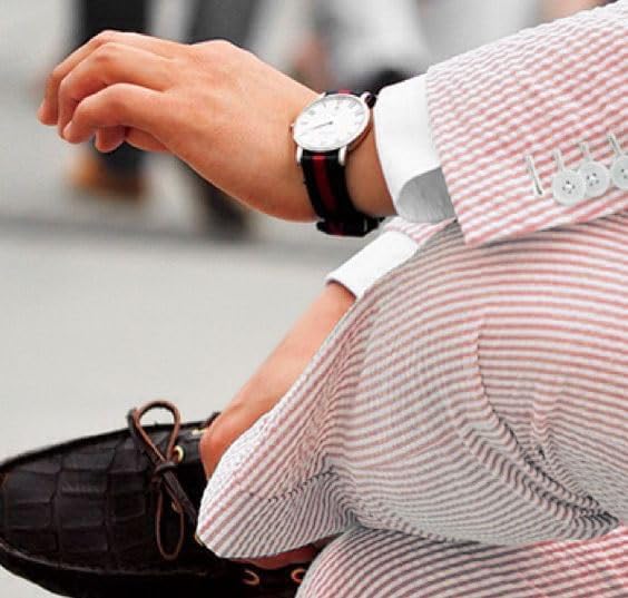 Mens Seersucker Pants - Summer Casual Pinstripe Modern Fit in Color Pink