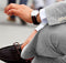 Mens Seersucker Pants - Summer Casual Pinstripe Modern Fit in Color Gray