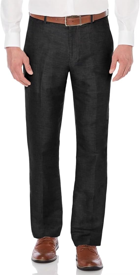 Casual Linen Suit Pants for Men – Breathable Beach Wedding Summer Trousers