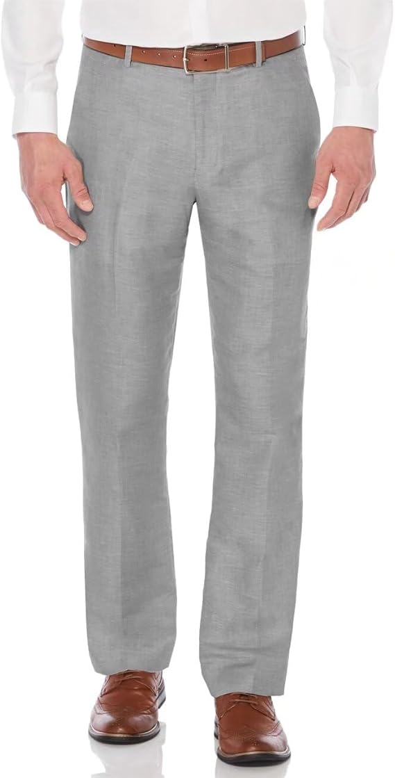Casual Linen Suit Pants for Men – Breathable Beach Wedding Summer Trousers