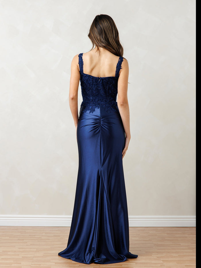 Eva USA EV5298 Refined Floral Lace Long Dress With Soft Lining
