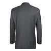 Gray Regular Fit Wool Blend Windowpane 2 Piece Suit