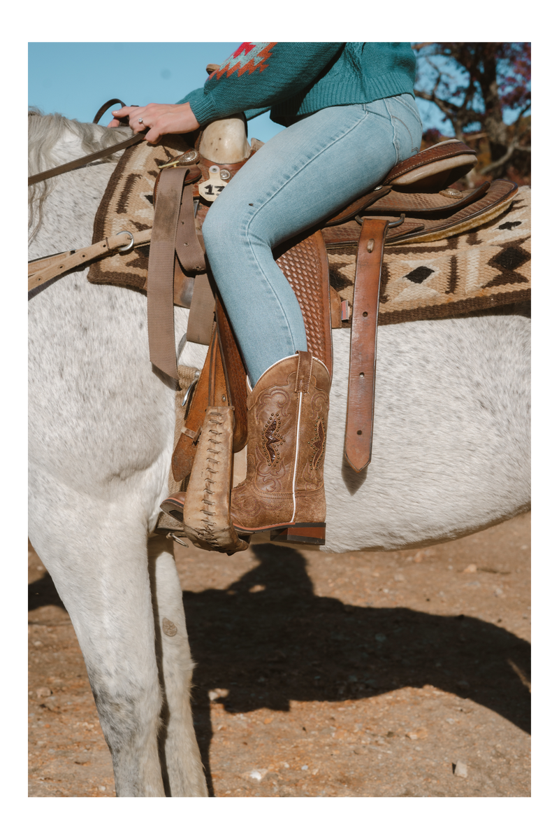 Laredo Spellbound Boot: Premium Leather Chelsea - Brown