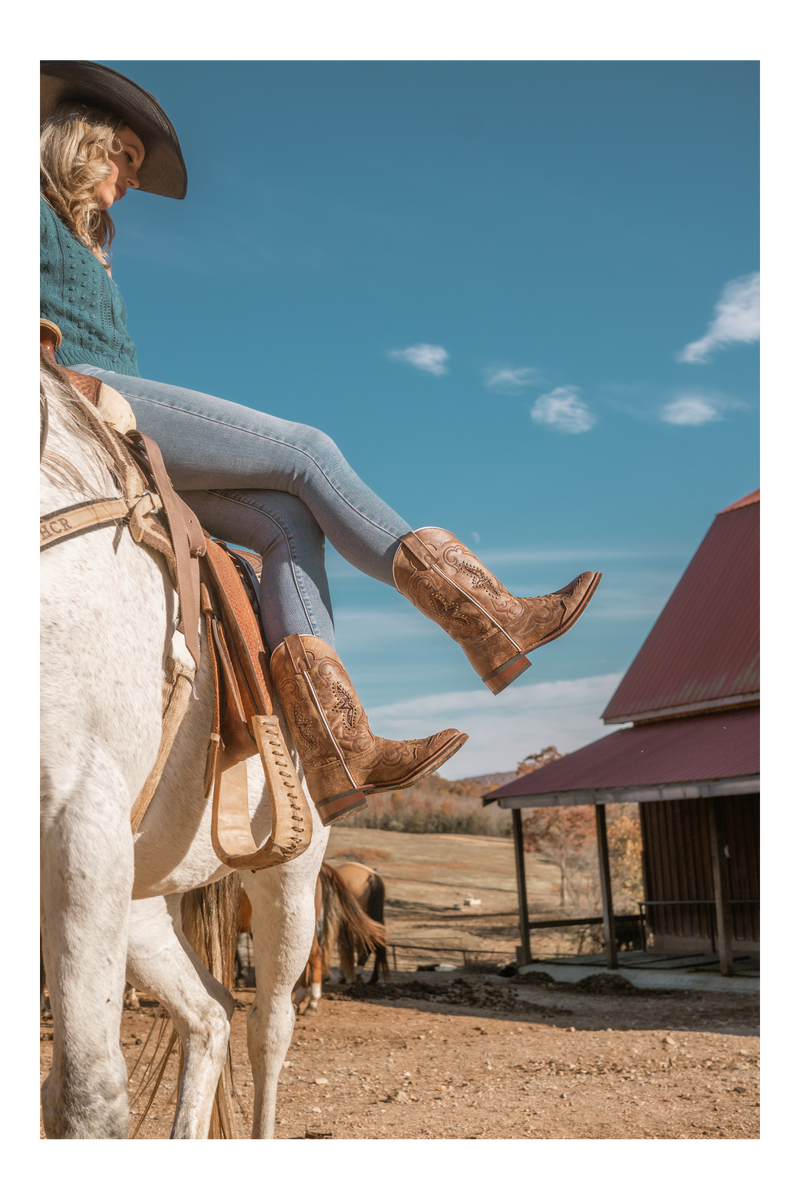 Laredo Spellbound Boot: Premium Leather Chelsea - Brown