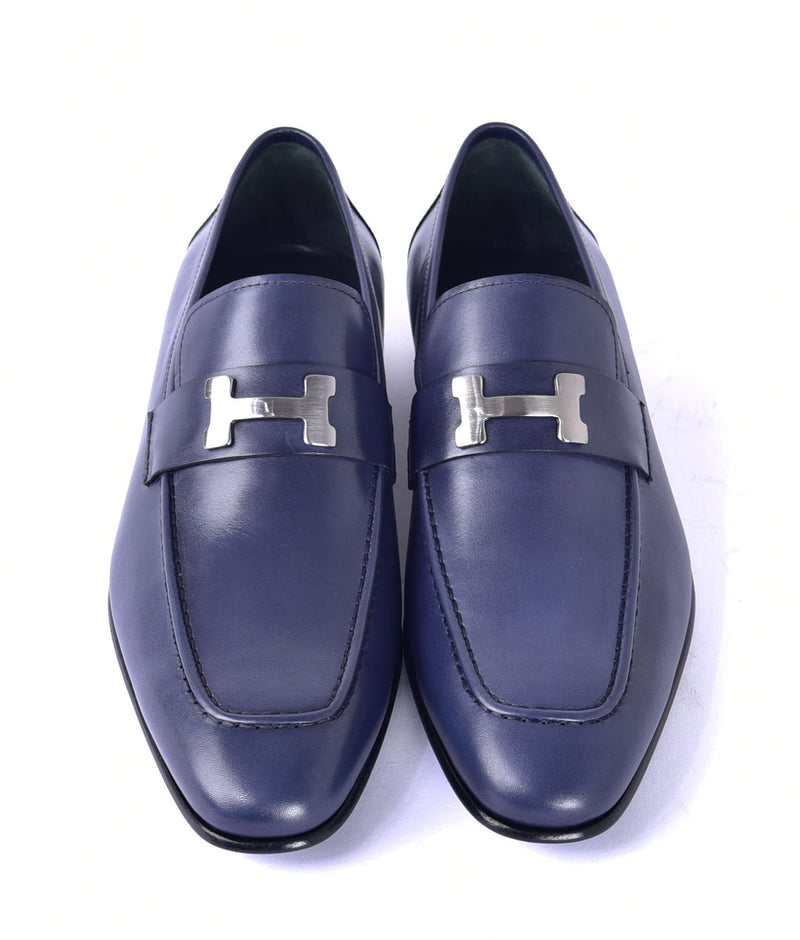 Corrente 5760 Burnished Calfskin Loafer - Navy - Image 3