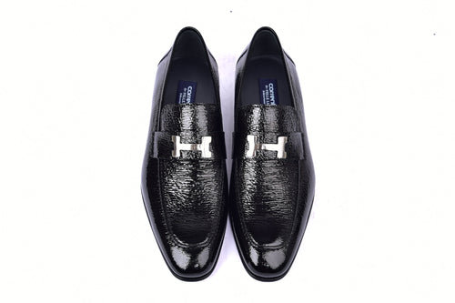 C01998-5760V H buckle Vita Calf Skin-Black
