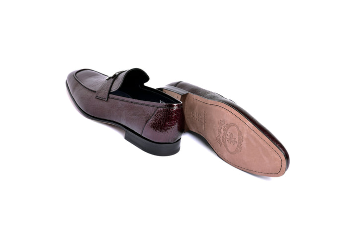 C01999-5760V H buckle Vita Calf Skin-Burgundy