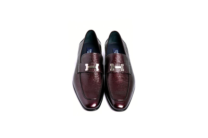 C01999-5760V H buckle Vita Calf Skin-Burgundy