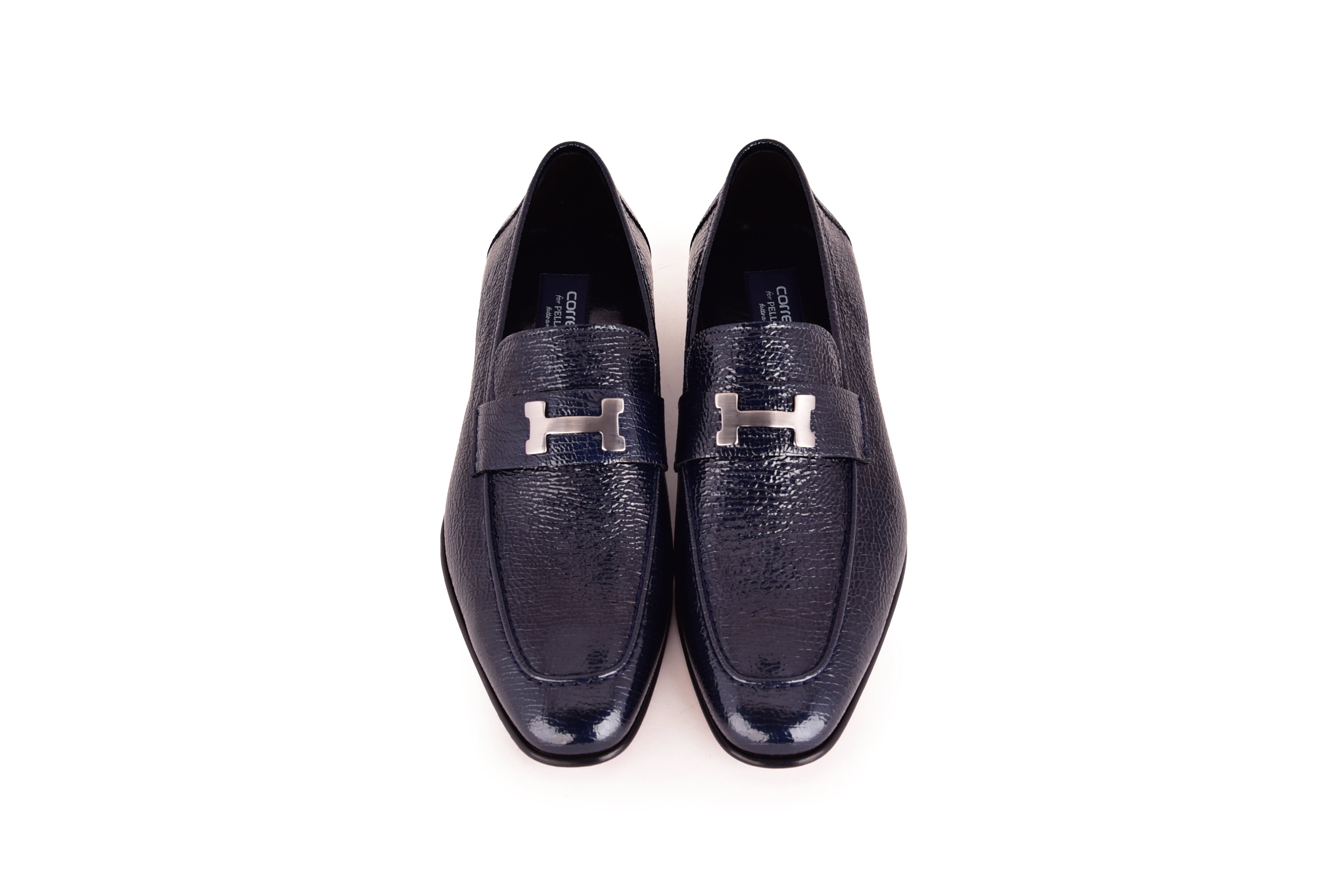 C02001-5760V H buckle Vita Calf Skin- Navy