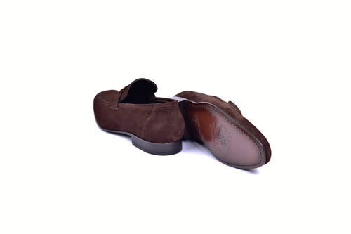 C02010-5760S H buckle Brown Suede