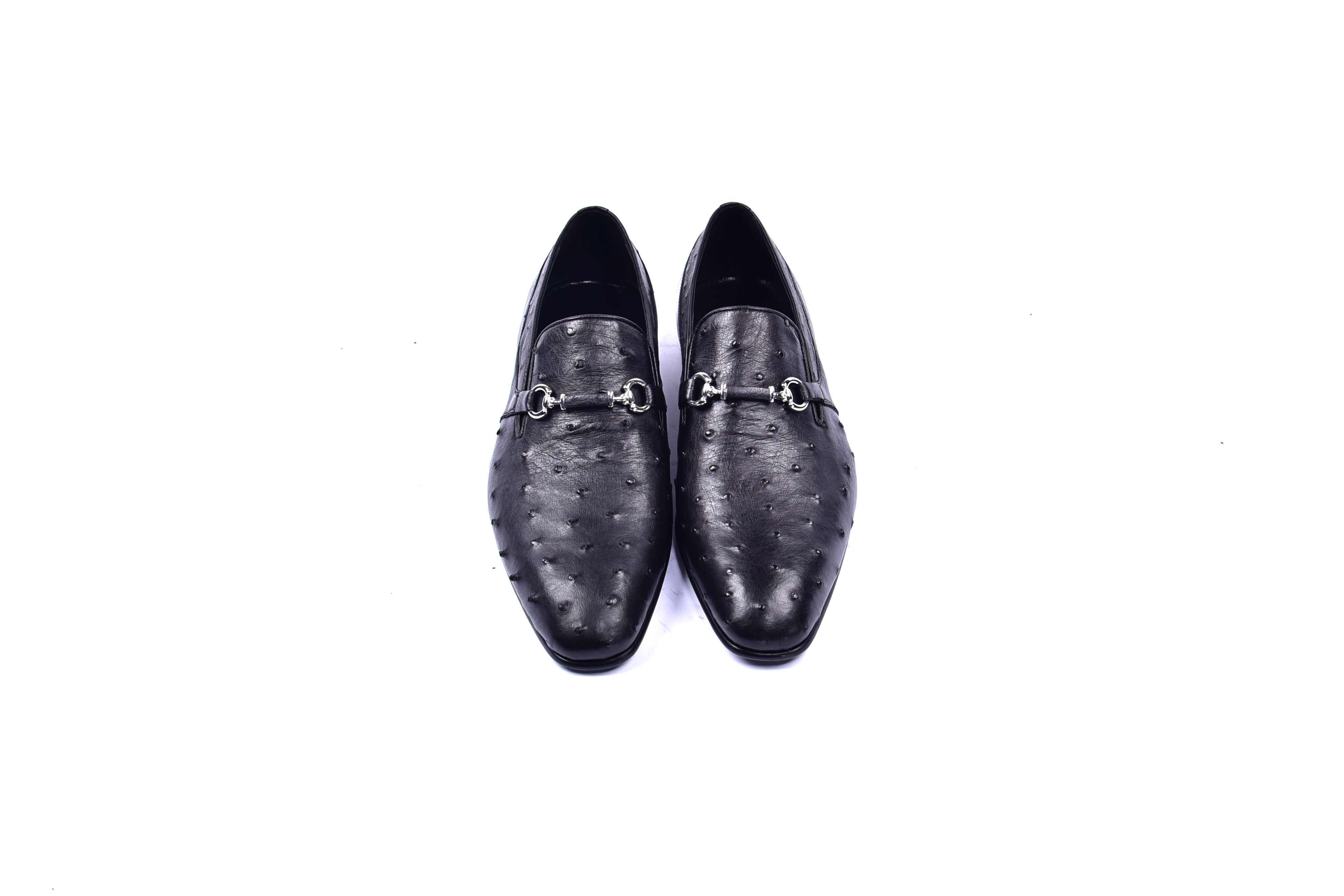 C0225-5776 Genuine Ostrich- Black