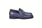C001104-5844 Deer Skin Buckle Loafer- Navy