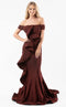 Jessica Angel JA597 Off-Shoulder Fitted Court Train Formal Dress