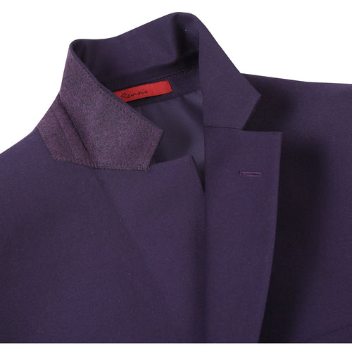 201-14 Men's 2-Piece New Slim Fit Single Breasted Notch Lapel Suit
