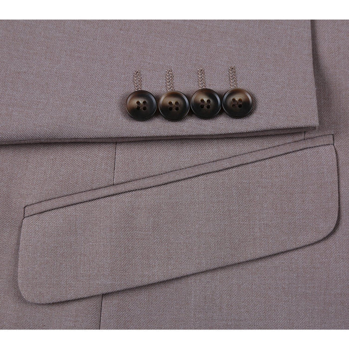 201-103 Men's 2-Piece Slim Fit Single Breasted Notch Lapel Suit