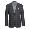 294-15 Men's Slim Fit Checked Suits