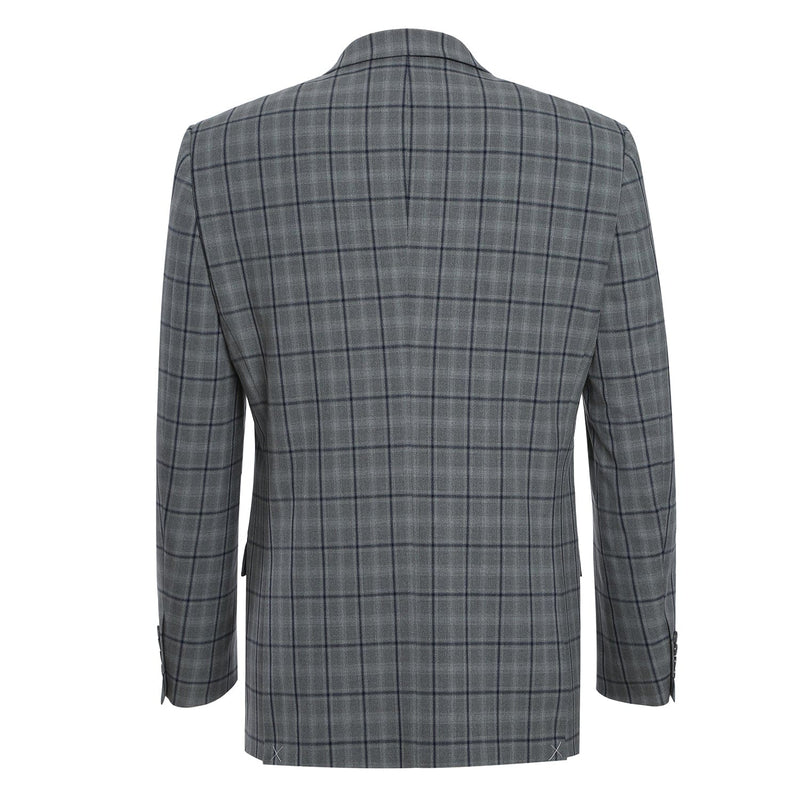 293-20 Men's Slim Fit Stretch Checked Suits