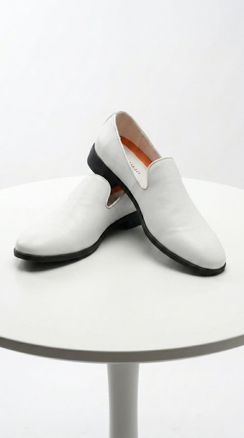 white christmas dresses KRE Prime Men Pointed Toe Designer Leather Dress Shoes for White Forma main image 0