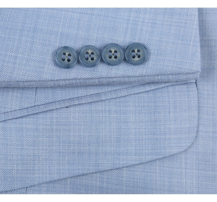 203-9 Men's 2-Piece Slim Fit Single Breasted Notch Lapel Suit